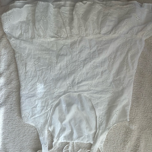 Forever 21 Ivory Eyelet Babydoll Dress/Swim Cover Up - Picture 8 of 10